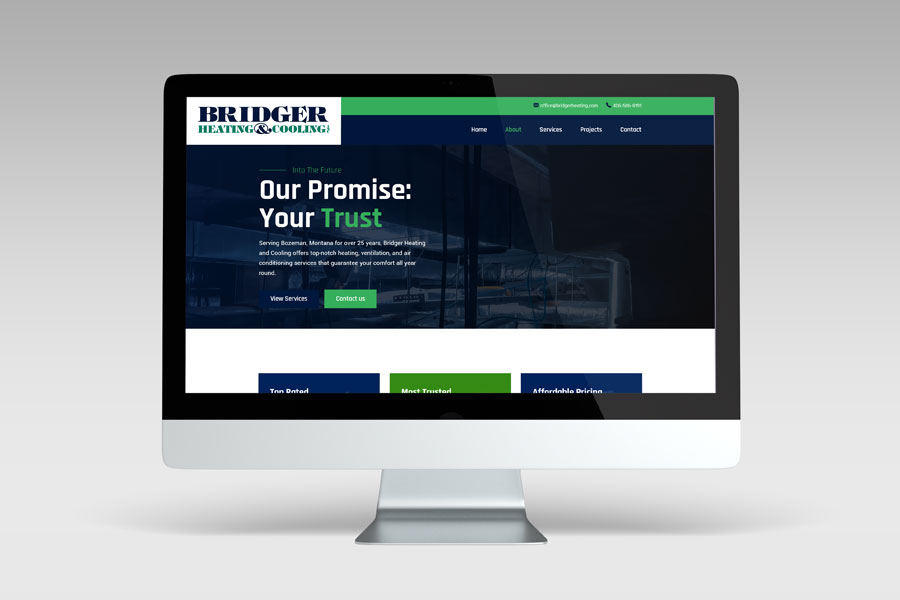 Bridger Heating & Cooling website