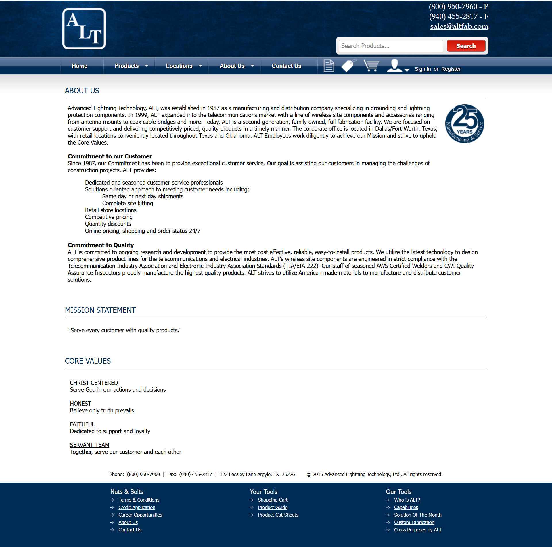 Before — ALT Fab about page