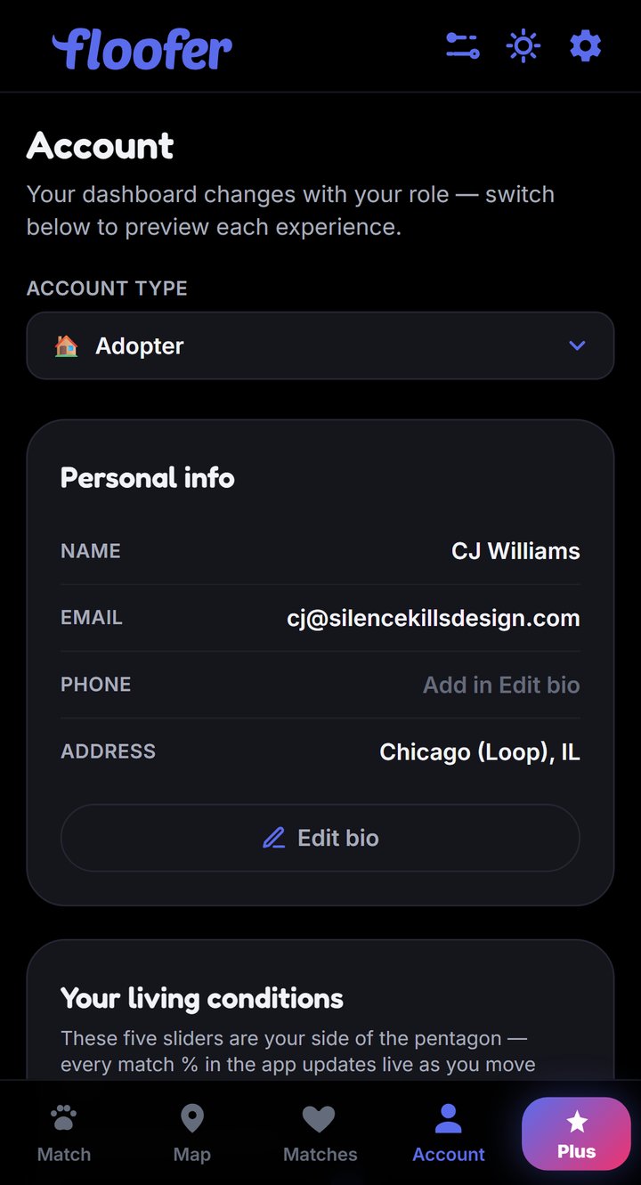 Account — recovery code, no email required